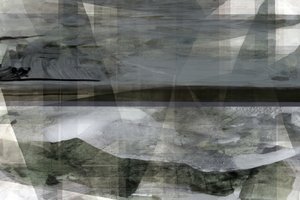 Ett fridfullt landskap i flera lager av cartissi