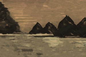 Den fridfulla bergskusten av cartissi