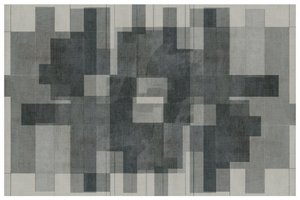 Geometrisk design i samma färgskala
