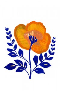 Livfull folkblomma av cartissi