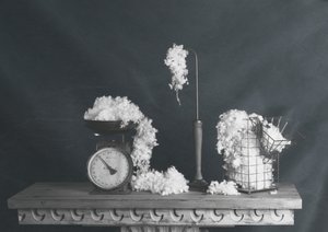 Vintage-stillbild i bomull av chenyi wang