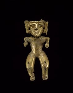 Stående figur, 200-1600 AD (guld)