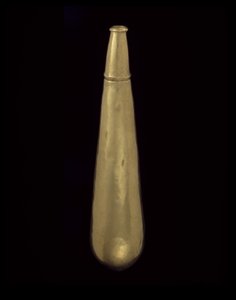 Tårformad kokakolv, 200-1600 e.Kr. (guld)