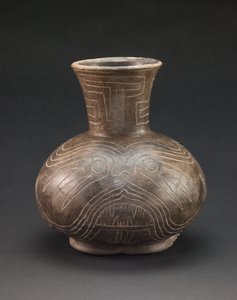 Kärl med inristade motiv, ca 1400-1600 (keramik) av culture Mississippian