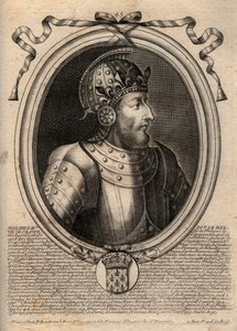 Porträtt av Filip IV the Bel (1268 - 1314), kung av Frankrike - Philip IV the Fair (1268-1314) kung av Frankrike - gravyr från 