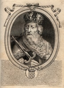 Karl den Store (Charles I dit le Grand, Carolus Magnus, 742-814), Frankernas kung - Karl den Store (Carolus Magnus, Karl den Store) (747-814) Frankernas kung och kristen kejsare av väst - gravyr från 