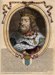 Porträtt av Clovis I (ca 466 - 511), Frankernas kung - Porträtt av Clovis I (c466-511), frankernas kung - gravyr från 