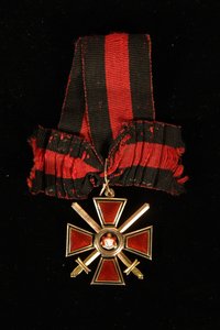 Riband och märke av Saint Vladimirs orden, fjärde klass, 1800-talet