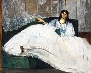 Woman with a Fan av Édouard Manet