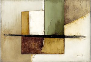 Brun abstrakt konst, digital målning, väggkonsttryck på begäran