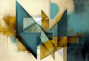 Mitten av århundradet Modern canvas, abstrakta konstformer, utskrivbar väggkonst