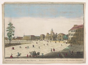 Se på Buen Retiro-palatset i Madrid Vüe ​​​​et perspective de la maison de plaisance du roy d