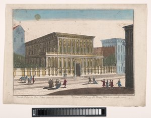 Se på Palazzo Doria-Tursi te Genua Utsikt över Palazzo del Duca d