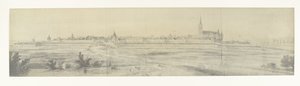 Utsikt över Elburg, 1672 Foton av teckningar av den franska invasionen av Nederländerna 1672 av Adam Frans van der Meulen bevarade i Manufacture des Gobelins (serietitel)
