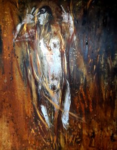 Witch Burning, 2018 (olja på duk)