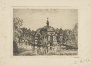 Utsikt över Trompenburgh av jonkheer Barthold Willem Floris van Riemsdijk