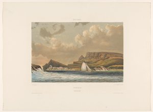 Caracasbaai Curacao. Caraccas Baai (titel på objekt) av jonkheer Jacob Eduard van Heemskerck