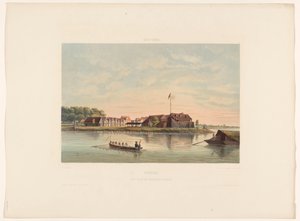 Fort Zeelandia i Paramaribo Surinam. Utsikt över Fort Zelandia i Paramaribo (titel på objekt)