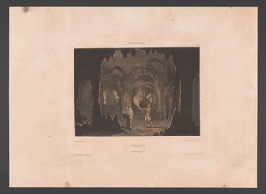 Grottorna i Hato Curacao. Cave of Hato (titel på objekt) Västindien (serietitel på objekt) Utsikter från Nederländernas Västindien (serietitel) av jonkheer Jacob Eduard van Heemskerck