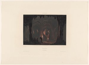 Grottorna i Hato Curacao. Cave of Hato (titel på objekt) av jonkheer Jacob Eduard van Heemskerck