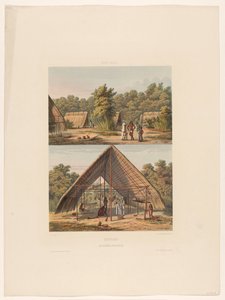 Camp of Arowaks Surinam. An Arowakka Indian Camp (titel på objekt)