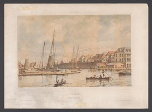 Waaigat och stadsmuren i Willemstad Curacao. Waaigat och stadsmuren Västindien (serietitel på objekt) Utsikter från Nederländernas Västindien (serietitel)