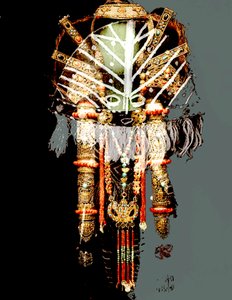 AFRICAN MASKS COLLAGE, 2018 (blandteknik)