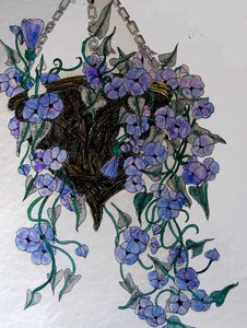 Hängande blommor, 2014 (akvarell, tusch) av linda arthurs