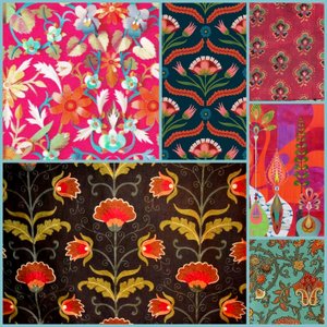 MIN FAVORITKOLLAGE HAPPY, 2018 (blandteknik) av linda arthurs