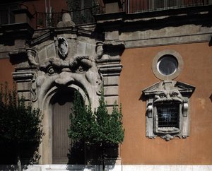 Utsikt över palatset Zuccari av or Zuccaro Federico Zuccari