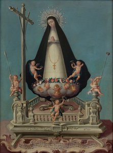 Virgin of Solitude, från Mínimos de la Victoria-klostret av osé Campeche