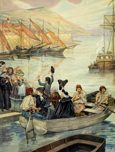 Avgick från Ajaccio på Korsika den 15 december 1778; Charles Bonaparte (1746-1785) seglade till Marseille med sina söner Joseph Bonaparte (1768-1844) och Napoleon I Bonaparte (1769-1821) och sin svåger Joseph Fesch (1763-1839) för att åka till Versailles.  av pseudonym for Onfray de Breville Jacques Job