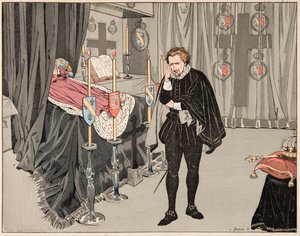 Illustration hämtad från boken "Le bon roy Henri"", illustrerad av Jacques Marie Gaston Onfray de Breville dit JOB (1858-1931): Den 9 juni av pseudonym for Onfray de Breville Jacques Job