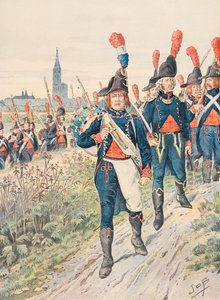 Jacques Marie Gaston Onfroy de Breville dit JOB (1858-1931) - Franska trupper hålls hela tiden: Strasbourg Pontonniers (1793), Privat samling av pseudonym for Onfray de Breville Jacques Job