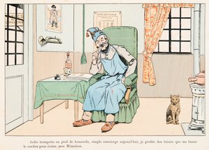 Jacques Marie Gaston Onfroy de Breville dit JOB (1858-1931) - Half Balance Writing Memories, Privat samling av pseudonym for Onfray de Breville Jacques Job