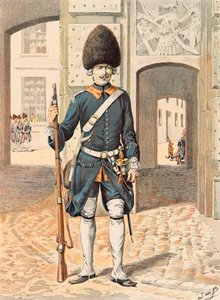 Jacques Marie Gaston Onfroy de Breville dit JOB (1858-1931) - Alltid franska truppers utrustning: 8:e regementet av Royal Guard (1815), privat samling av pseudonym for Onfray de Breville Jacques Job