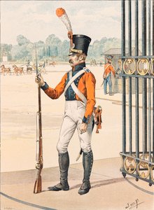 Jacques Marie Gaston Onfroy de Breville dit JOB (1858-1931) - Alltid de franska truppernas outfit: Grenadier de France, privat samling av pseudonym for Onfray de Breville Jacques Job
