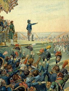 Napoleon I Bonaparte (1769-1821) delade ut korsen från Legion d