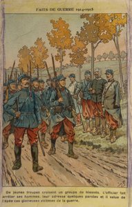 WW1: Att hedra de sårade (illustration) av pseudonym for Onfray de Breville Jacques Job