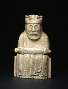 Lewis Chesspiece - King (valross elfenben)