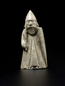 Lewis Chesspiece - Warder (valross elfenben)