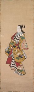 Kurtisan av studio of Kaigetsudō Ando