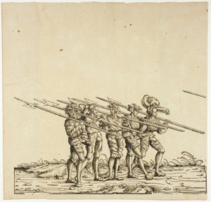 Hellebardister, från Maximilians triumfprocession