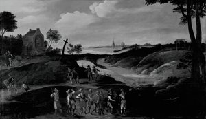 Landskap med figurer, c. 160025. av the younger Joos de Momper