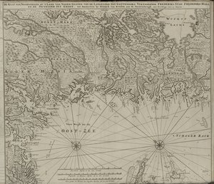 Norsk bokmål: Karta från Nationalbibliotekets kartsamling. Kartan utfärdas i () och visar av van Keulen