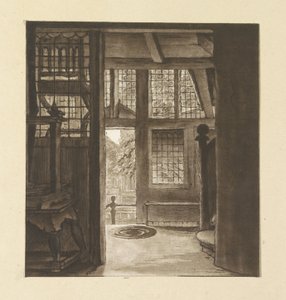 Interiör av Rembrandts hus av weduwe Dietrich