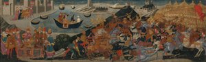Slaget vid Pharsalus och Pompejus död, 145560 av workshop of Apollonio di Giovanni