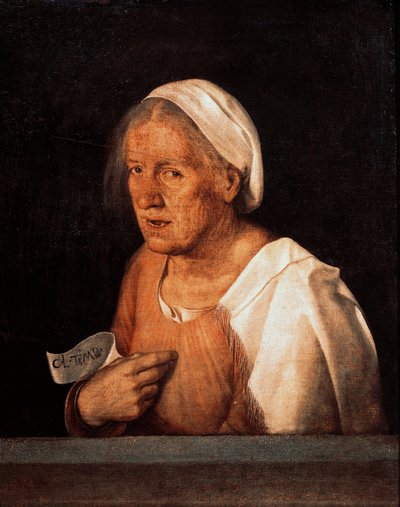 La Vecchia (Den gamla kvinnan) efter 1505 (olja på duk) av Giorgione