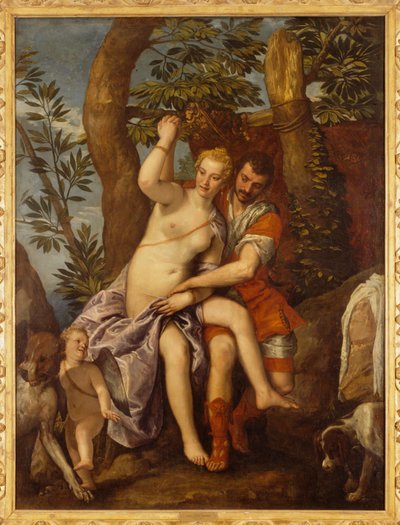Venus och Adonis av (1528-88) (and studio) Veronese