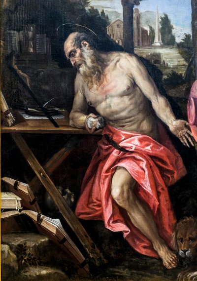 Sankt Jerome av (1528-88) Veronese